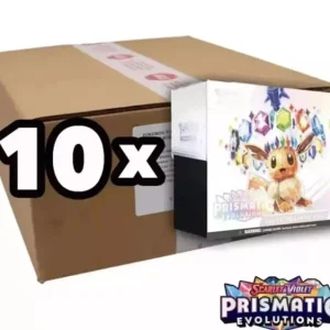 Case (10 unidades) – Prismatic Evolutions – Elite Trainer Box – Español