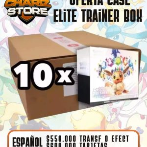 Case (10 unidades) – Prismatic Evolutions – Elite Trainer Box – Español