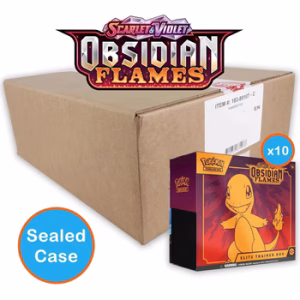 Case Obsidian Flames - Elite Trainer Box - (10 unidades) sellado - Inglés
