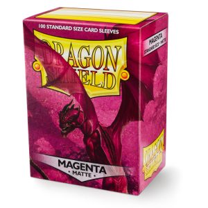 DRAGON SHIELD - SLEEVES STANDARD SIZE MATTE (100) - MAGENTA