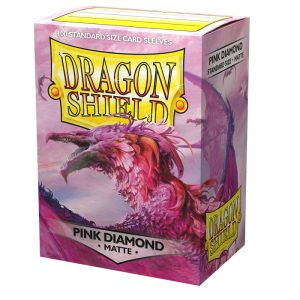 DRAGON SHIELD - SLEEVES STANDARD SIZE MATTE (100) - PINK DIAMOND