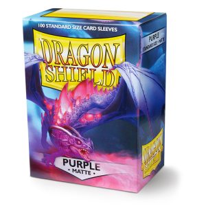 DRAGON SHIELD - SLEEVES STANDARD SIZE MATTE (100) - PURPLE