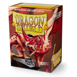 DRAGON SHIELD - SLEEVES STANDARD SIZE MATTE (100) - RUBY