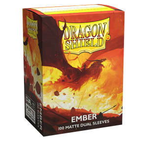 DRAGON SHIELD - SLEEVES STANDARD SIZE MATTE DUAL (100) - EMBER