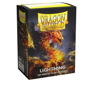 DRAGON SHIELD - SLEEVES STANDARD SIZE MATTE DUAL (100) - LIGHTNING