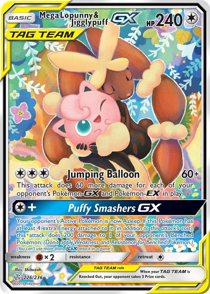 038 226 236 Alternate Art Full Gx Jigglypuff Lopunny Mega Ra (Español)