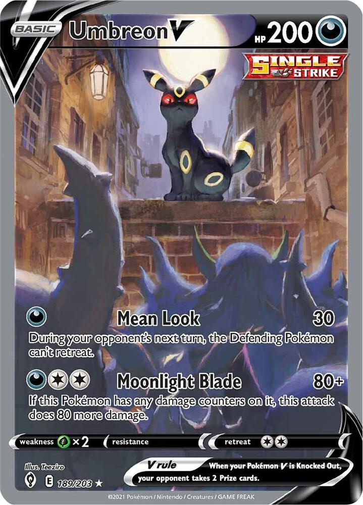 Umbreon V - 189/203 - Ultra Rare - Español