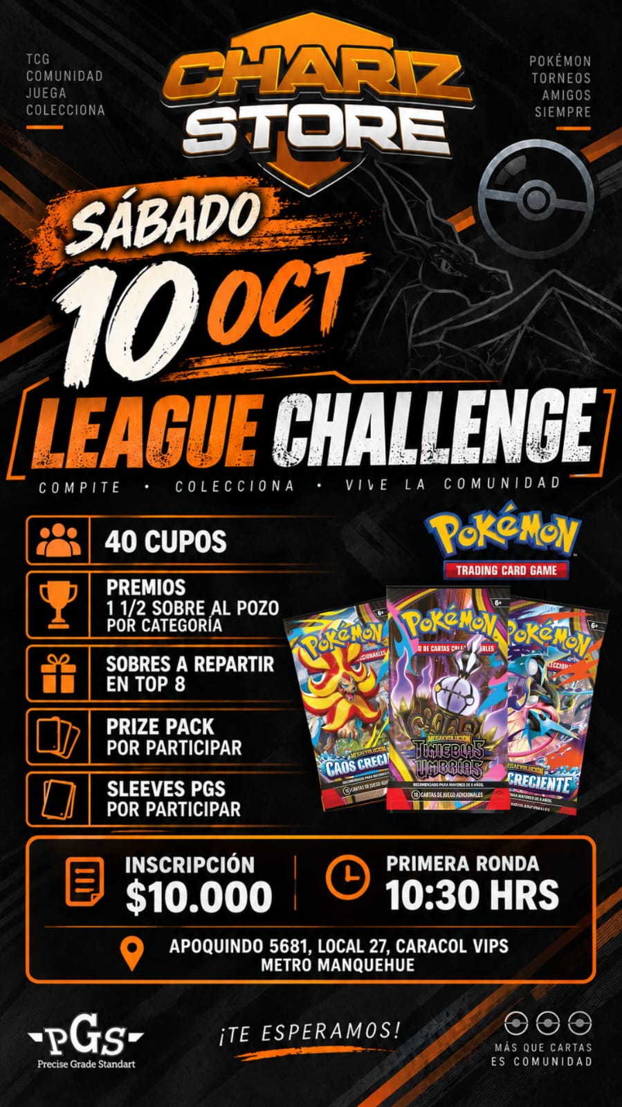 LEAGUE CHALLENGE SÁBADO 10 DE OCTUBRE
